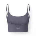 FELT Women's Strappy Sports Bra – Medium Support Crop Top
