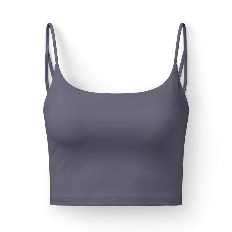FELT Women's Strappy Sports Bra – Medium Support Crop Top