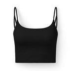FELT Women's Strappy Sports Bra – Medium Support Crop Top